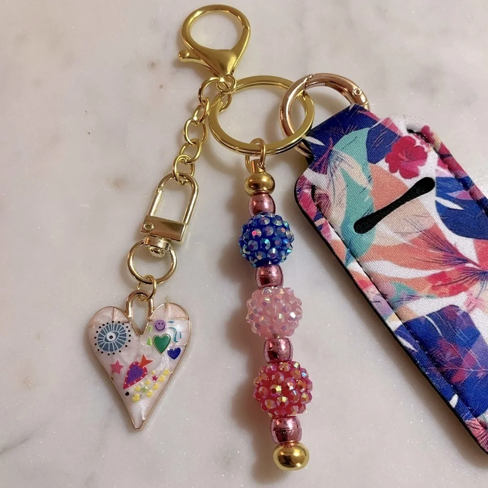 Detachable Keychain and Lipstick Pouch
